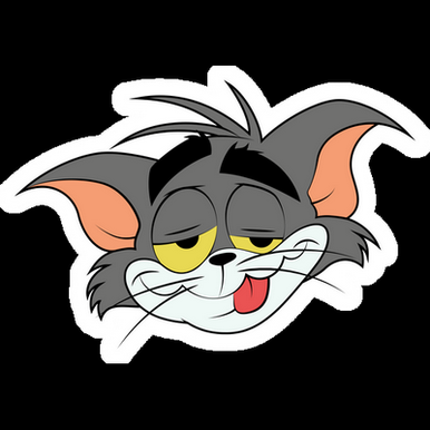 drunk tom cartoon sticker