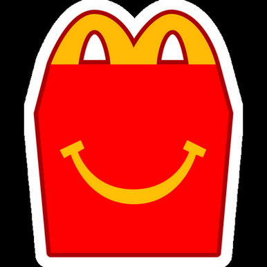 mcdonalds happy meal food sticker