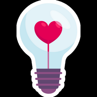 valentines day love light cartoon sticker