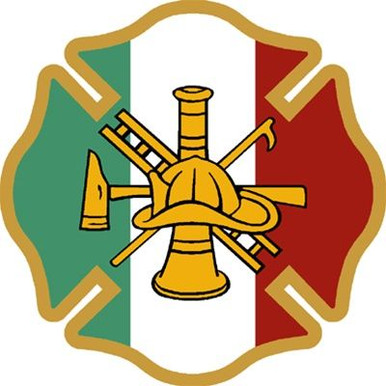 Italian Firefighter Maltese STICKER