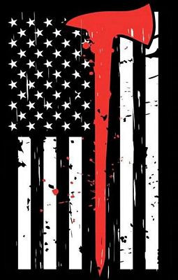 Thin Red Line Flag Firefighters Memorial