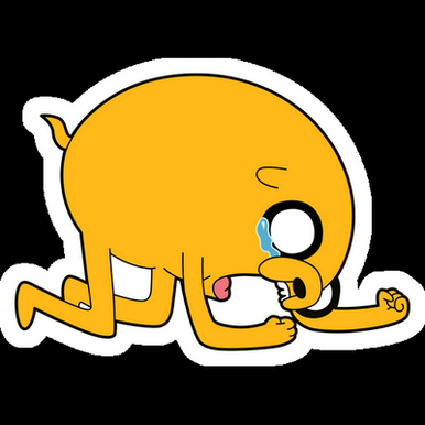 JAKE Cartoon Sticker 25
