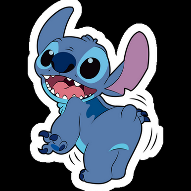 LILO & STITCH Cartoon Sticker 01