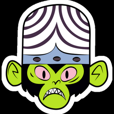 bubble guppies mojo jojo evil Cartoon Sticker