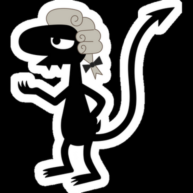 disenchantment luci wig cartoon sticker