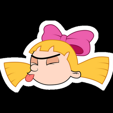 hey arnold helga girl sticker