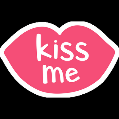lips kiss me girl sticker