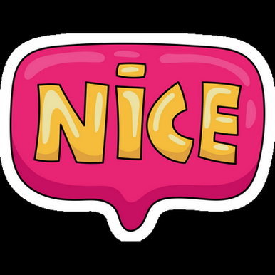 nice girl sticker