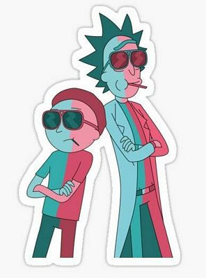 Rick & Morty 3D glasses sticker