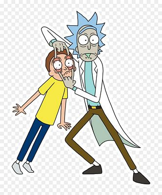 Rick & Morty eyes wide open sticker