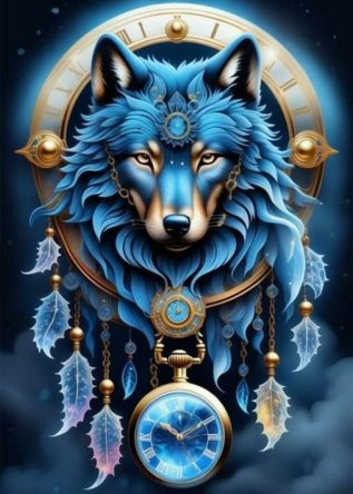 Wolf Dream Catcher Indian Sticker