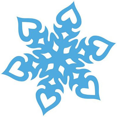 SNOWFLAKE DIECUT HOLIDAY DECAL 1