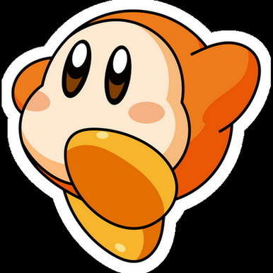KIRBY Cartoon Sticker 67