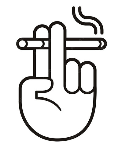 have a smoke hand diecut decal 2