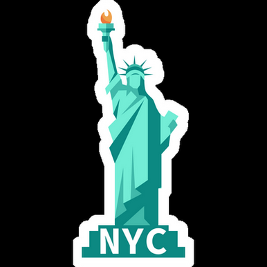 statue of liberty PATRIOTIC STICKER