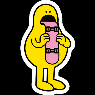 tongue skate man sk8 sticker