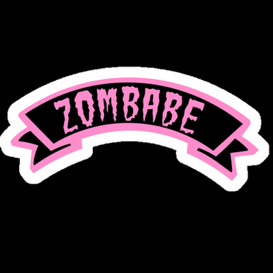 zombabe logo sticker