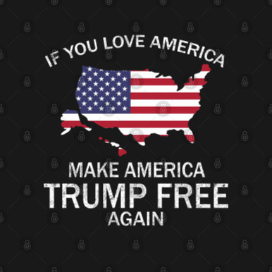 tRUMP FREE again political sticker