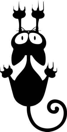 CAT SCRATCH CAR sticker 2