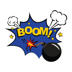 batman KA BOOM cartoon sticker