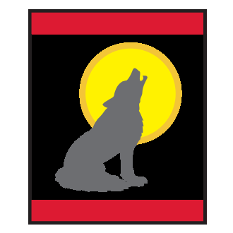 WOLF Howling at the Moon