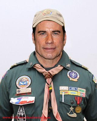 john travola boy scout sticker