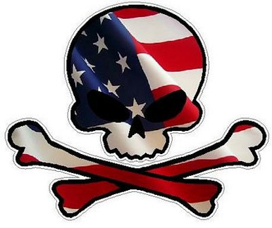 SKULL CAMO FILLS FLAG USA