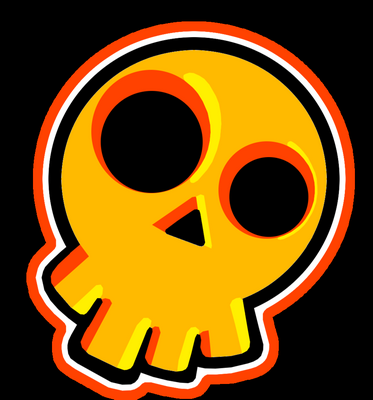 skull sticker design 99