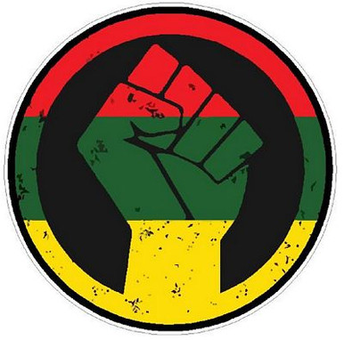 African Power Sticker Africa Decal Round