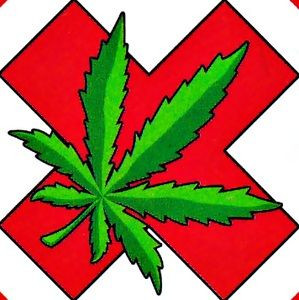 Medical Marijuana Red Cross Sticker