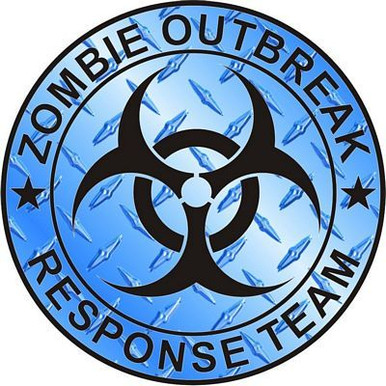Walking Dead Zombie Sticker 03a