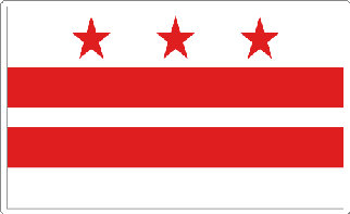 District of Columbia State Flag Sticker