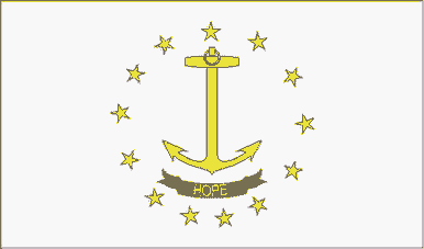 rhode island State Flag Sticker