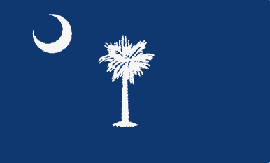 south carolina State Flag Sticker