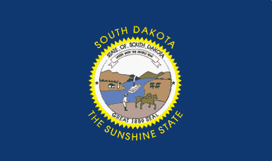 south dakota State Flag Sticker