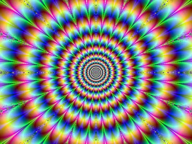 psychedelic patterns wall decal or window sticker 06