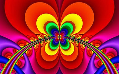 psychedelic patterns wall decal or window sticker 11
