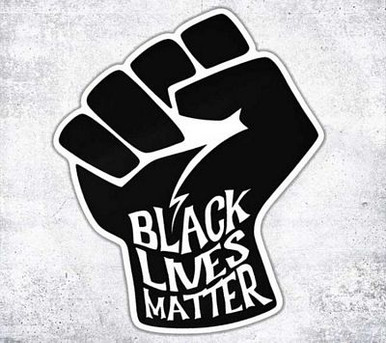 black lives matter FIST POWER STICKER