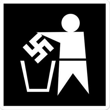 NO NAZI ANTI RACIST STICKER