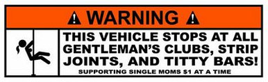 Funny Warning Sticker Set 07