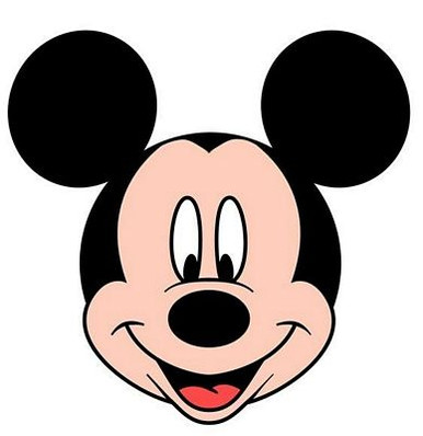 MICKEY MOUSE HEAD COLOR D CARTOON DECAL