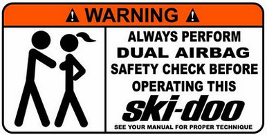 SkiDoo Funny Warning Sticker Set 3
