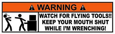 Tool Box Funny Warning Sticker Set 3