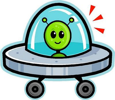 mars clipart cute alien sticker