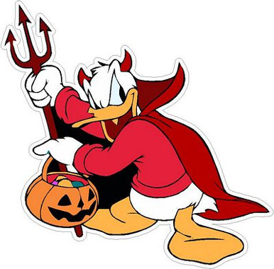 Devil Donald Duck sticker