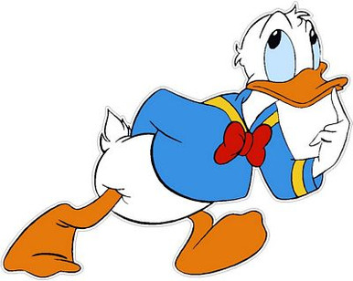 donald duck thinking sticker
