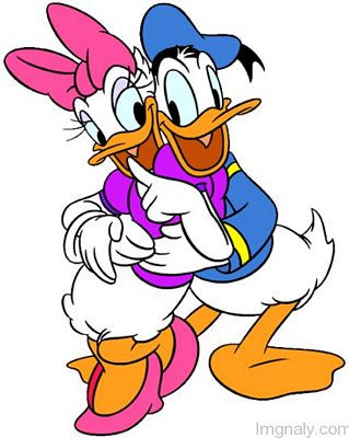 Donald Duck Hug Daisy Duck sticker