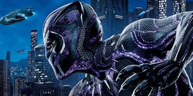 Black Panther new purple suit sticker
