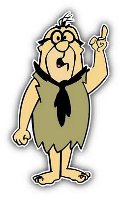 The Flintstones Mr Slate Cartoon Car Bumper Sticker