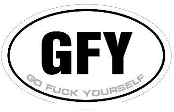 Gun Control Decals Oval 3